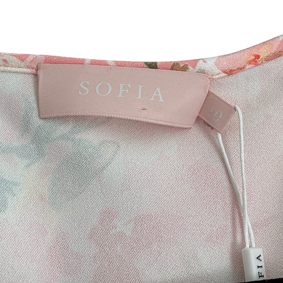 Sofia The Label Bloom Wrap Dress Pink Blossom Size 10 (Medium) NWT - Picture 6 of 8